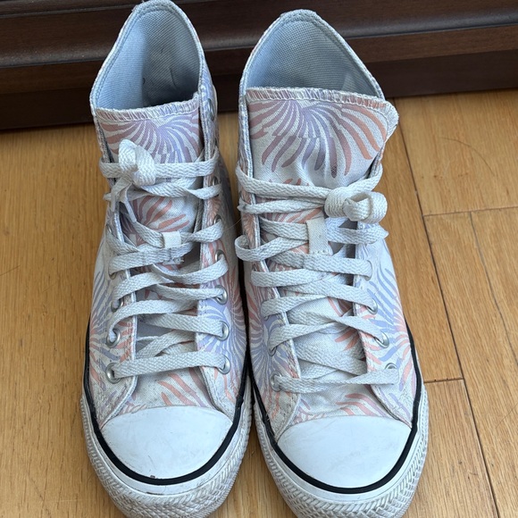 Converse Women's High-Top Sneakers - Pastel Palm Floral - Picture 5 of 9